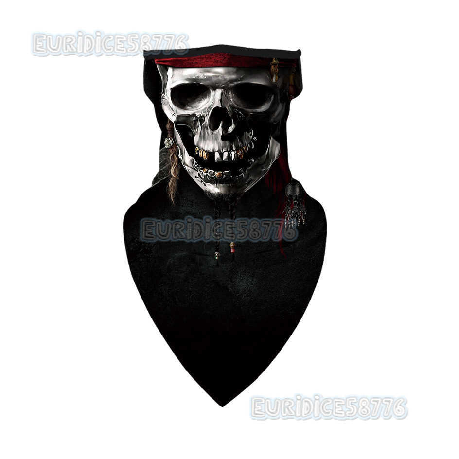 Straight Cross Mirror Merchant Adult Ear-hanging Headscarf Skull Mask H250819