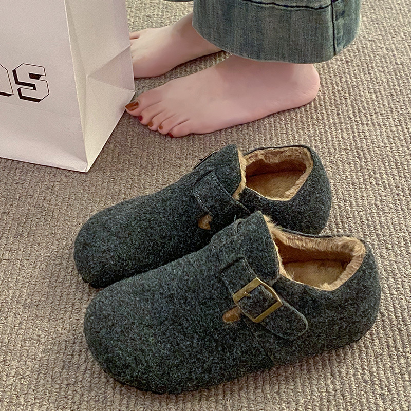 new Free delivery designer woman cotton boots Fashionable cotton shoes for both indoor and outdoor wear with plush warm shoes