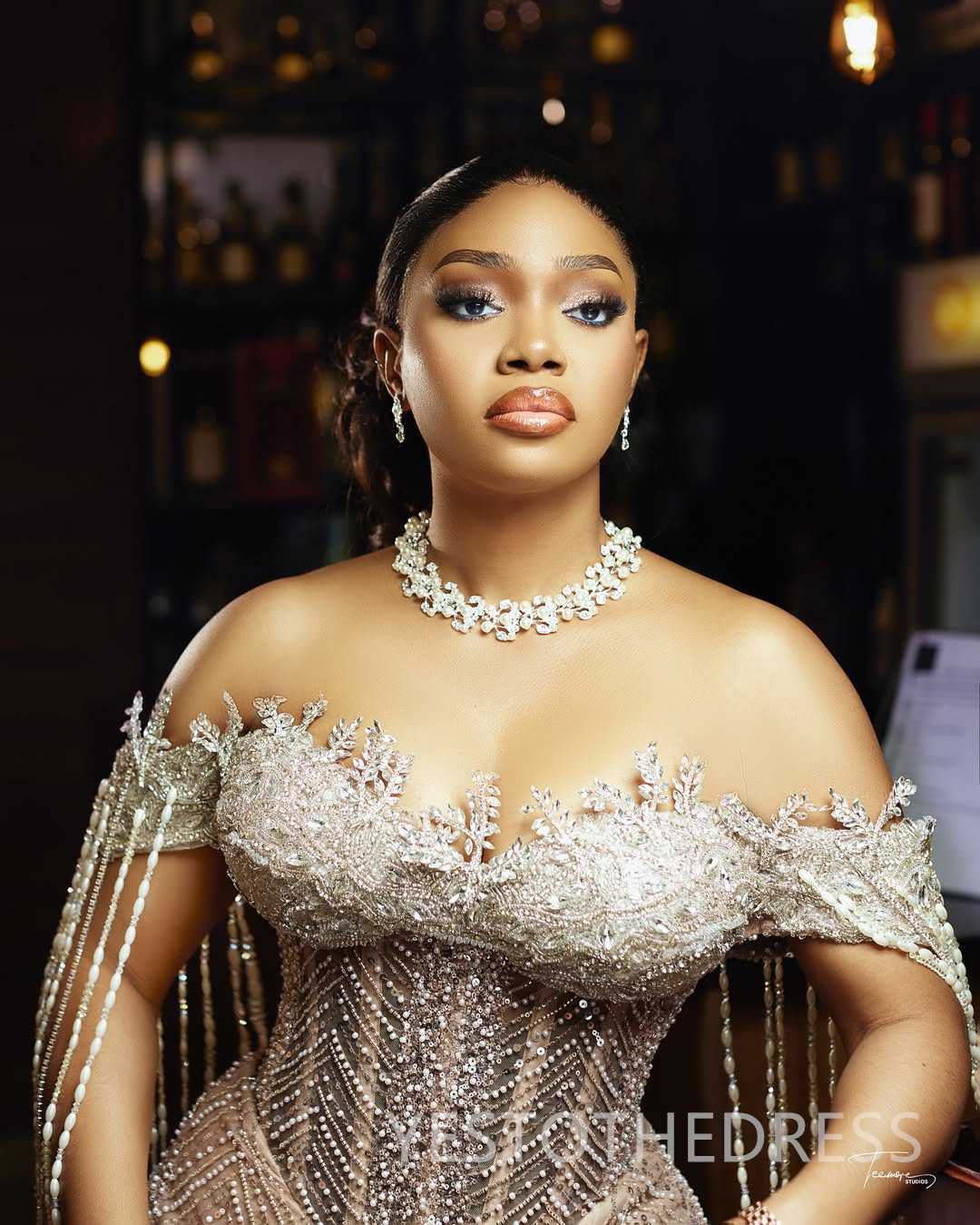 Champagne Mermaid Prom Dress 2025 Evening Dresses Robe De Sorrie Off Shoulder Beaded Lace Tassel Illusion Floor Length Birthday Dress Second Reception