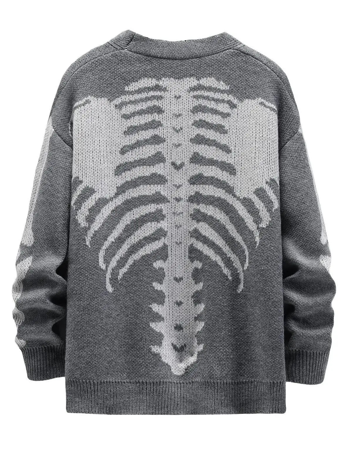 Mens Fashion Patterned Cardigan Sweater Long Sleeve Warm Knit Jacket 250819