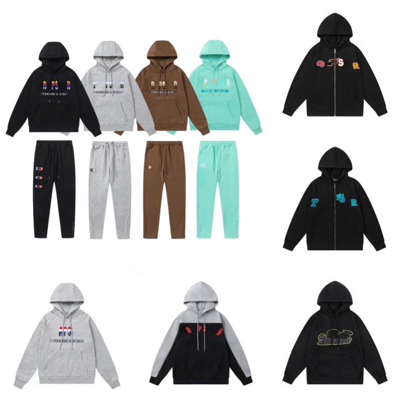Trapstarly Tracksuit SweatPants Set Joggers Sportswear Tracksuit Sweatsuit Trap Pullover Long Sleeve Towel Embroidery High Quality Shooters Tracksuit good
