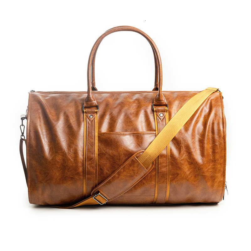 Free shipping designer In Stock Travel Bag Leather Clothing Luggage Bag Retro Large Capacity Handbag Business Suit Bag