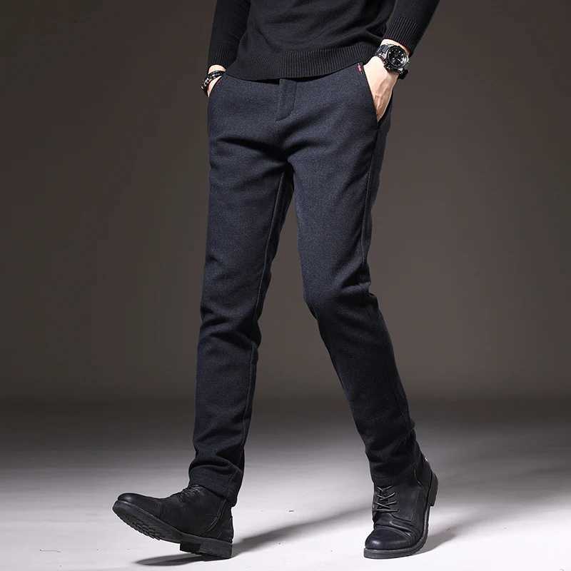 Autumn and Winter New Mens Casual Pants Slim Fit Comfortable Waist Straight Sleeve Fashion Versatile Pants W250819