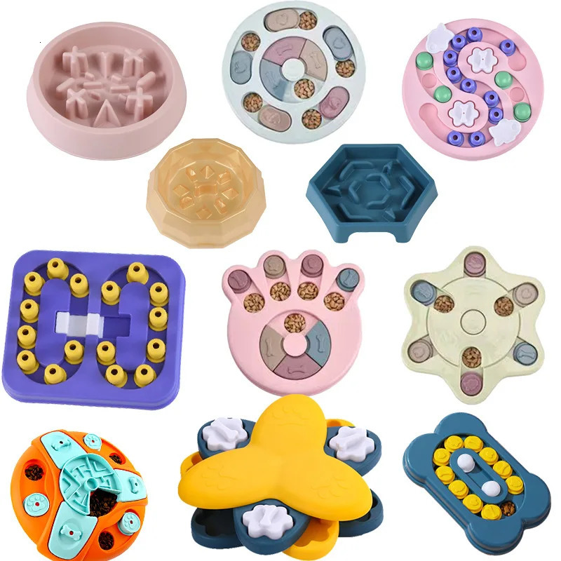 Dog Puzzle Toys Slow Feeder Interactive Increase IQ Food Dispenser Non-Slip Slowly Eating Bowl Cat Dogs Food Games 250813