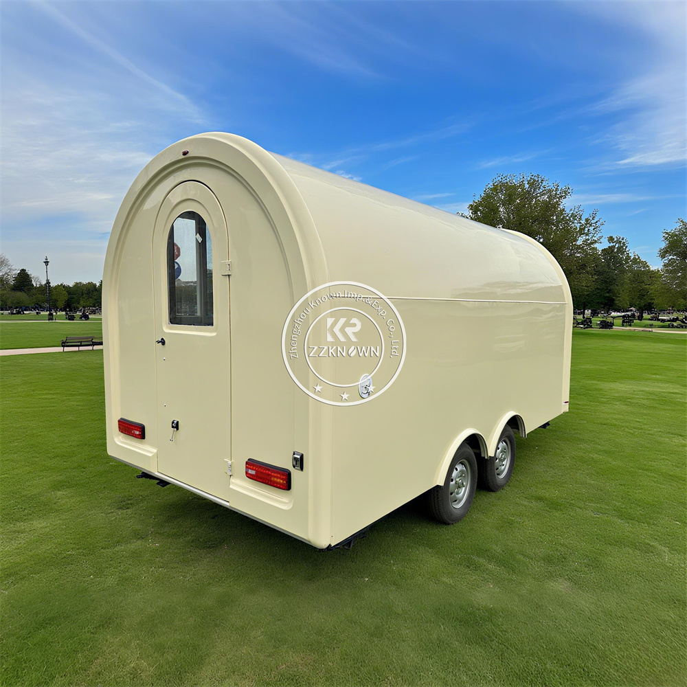 Customized Mobile Coffee Ice Cream Cart Fast Food Truck Trailer Fully Equipped Mobile Food Truck With Full Kitchen