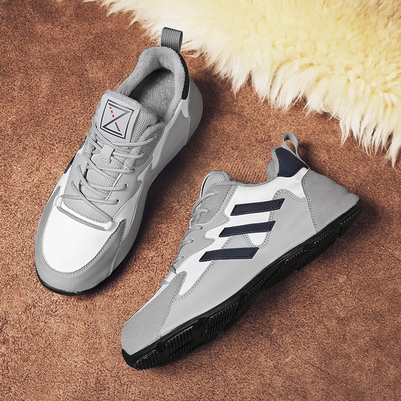 2025 summer luxury high-end sports leisure napa texture breathable shock-absorbing insoles sports shoes waterproof