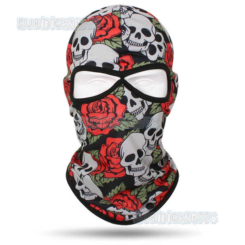 Skull Bandana Balaclava Men Women Ski Mask Windproof Sports Scarf Riding Full Face Cover Fishing Hiking Neck Gaiter Face Shield H250819
