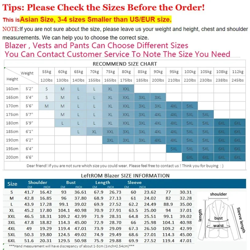 M-6XL Jacket Vest Pants Boutique Pure Color Mens Business Formal Suit 3Piece Set and Two-piece Set Groom Wedding Dress 250811