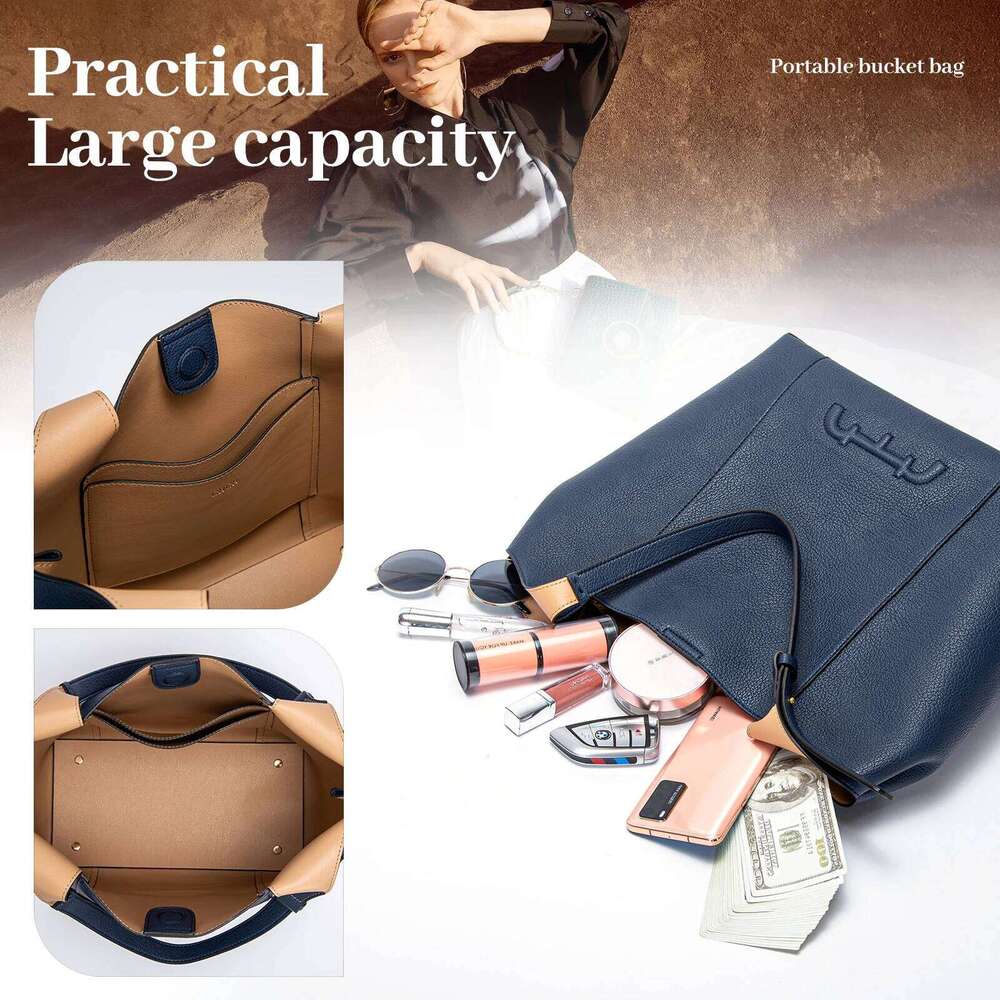 Commuter Office Women S Handbag New Solid Colour Retro Fashion Simple Design Shoulder Bag PU Material Multifunction