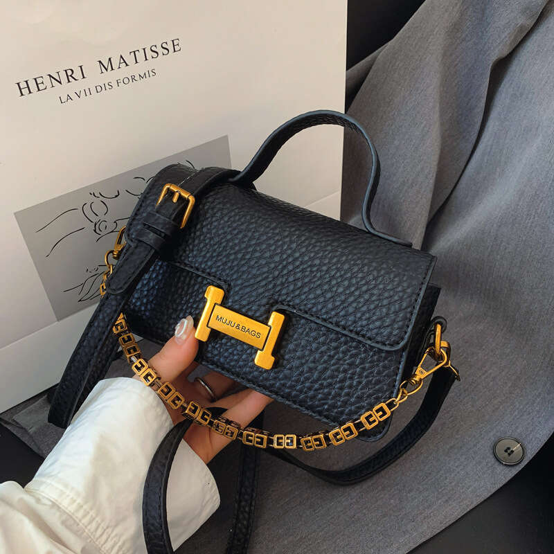 Lock goyardbag Buckle for Women Designer Bags 2025 New Multi-layer Small Square Single Shoulder Handheld Lychee Pattern Crossbody Bag Luxury