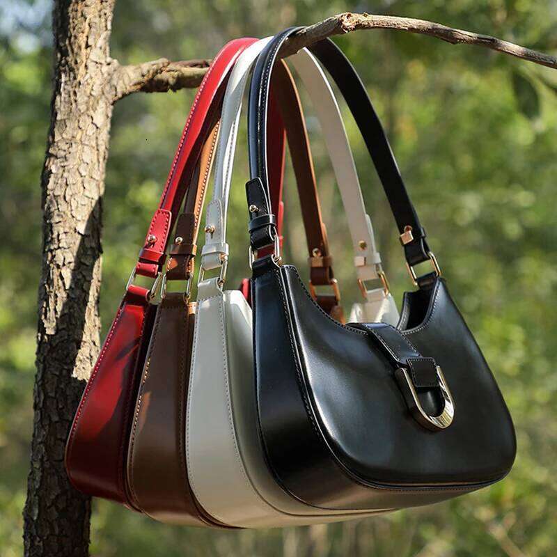 Women S Underarm Saddle Girls Designer Joker Shoulder Messenger Bag Ladies Daily Using Split Leather Handbag