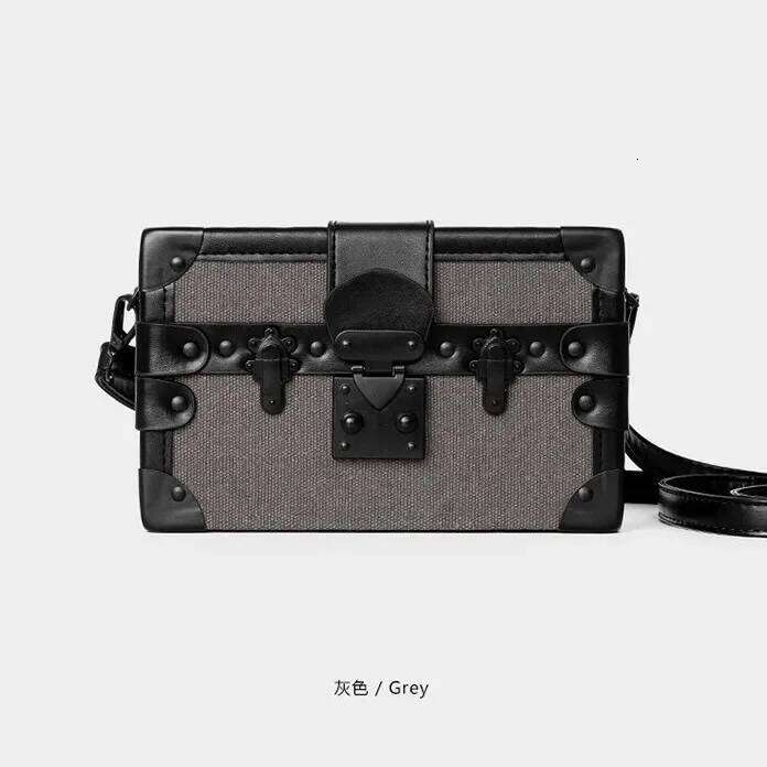 Stylish Bag For All Charming Retro Small Box Style Versatile Single Shoulder Crossbody Carry High End Texture