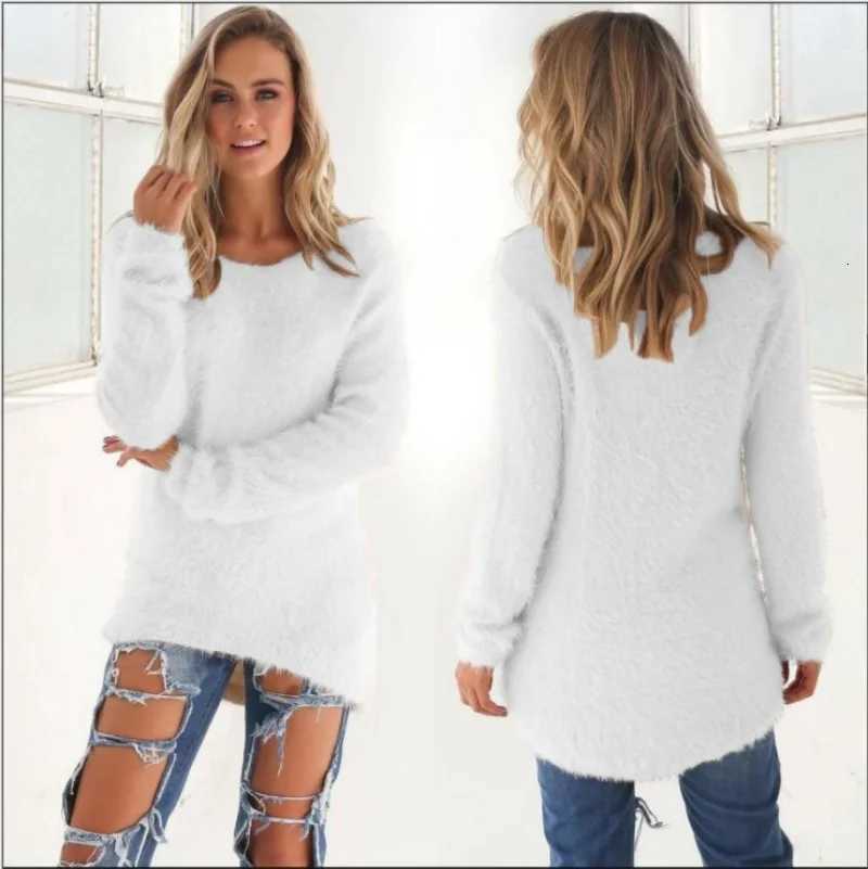 2025 New Loose Autumn Warm Sweater Fashion Women O-Neck Knitted Long Sweater Pullovers Casual Office Lady Solid Clothing XJ250819