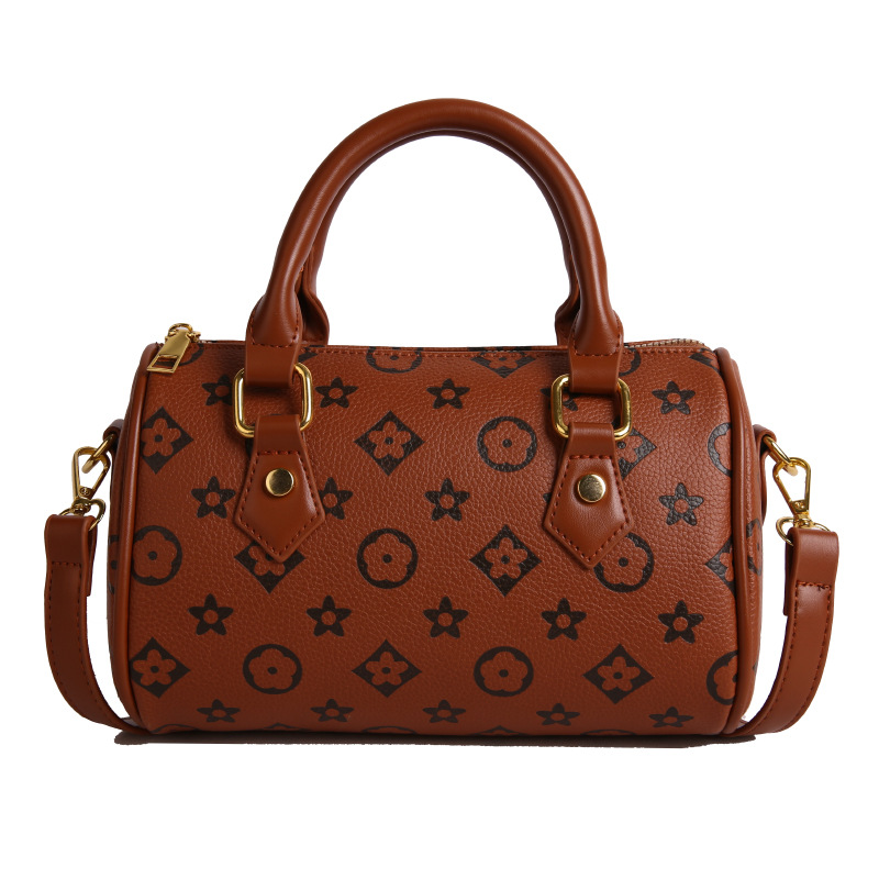 Free shipping bag bag New women's bag fashion vintage printed handbag Boston shoulder bag