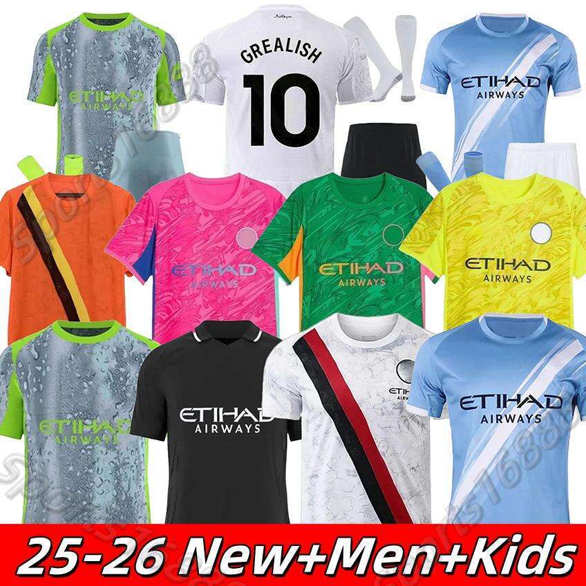 MARMOUSH HAALAND CHERKI 25 26 SOCCER JERSEYS REIJNDERS FODEN SAVINHO MAN 2025 2026 RODRIGO GVARDIOL AIT-NOURI CITY KidSuper jersey football kit shirts men kids