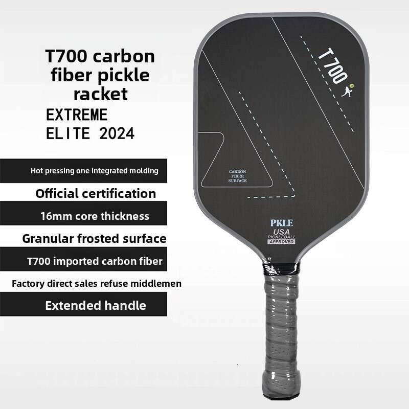 T700 Matte Carbon Fiber Pickleball 16Mm Thick Professional Sports Competition Type Racket Blade