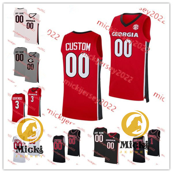 Kareem Stagg Georgia Basketball Jersey Smurf Millender Jeremiah Wilkinson Kanon Catchings Justin Bailey 12 Markel Jennings 21 Jake Wilkins 3 J.Ross Georgia Jerseys