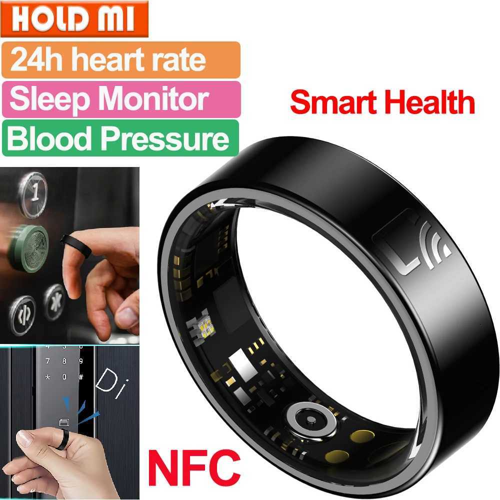 2025 New Smart Ring NFC Ring Health Fitness Tracker Ceramic Health Ring Sleep Tracking Heart Rate Blood Pressure Men Women Gifts W250819