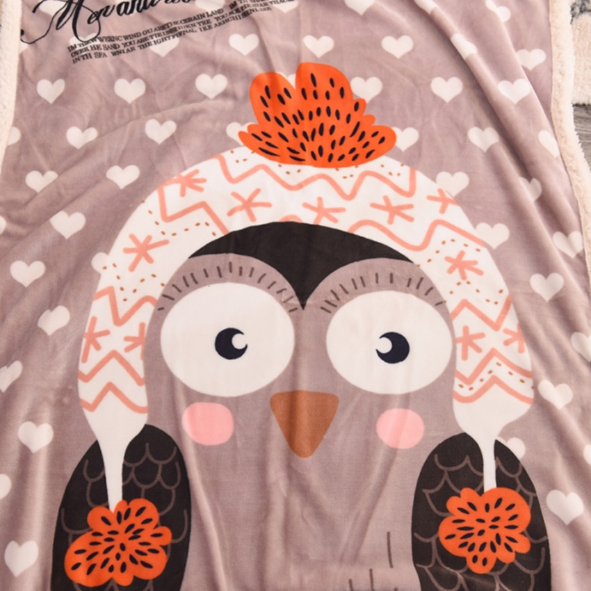 (Total) Ming Ting Home Textiles 2025 Lamb Wool Double Layer Thickened Warm Children's Cloud Blanket TRMU