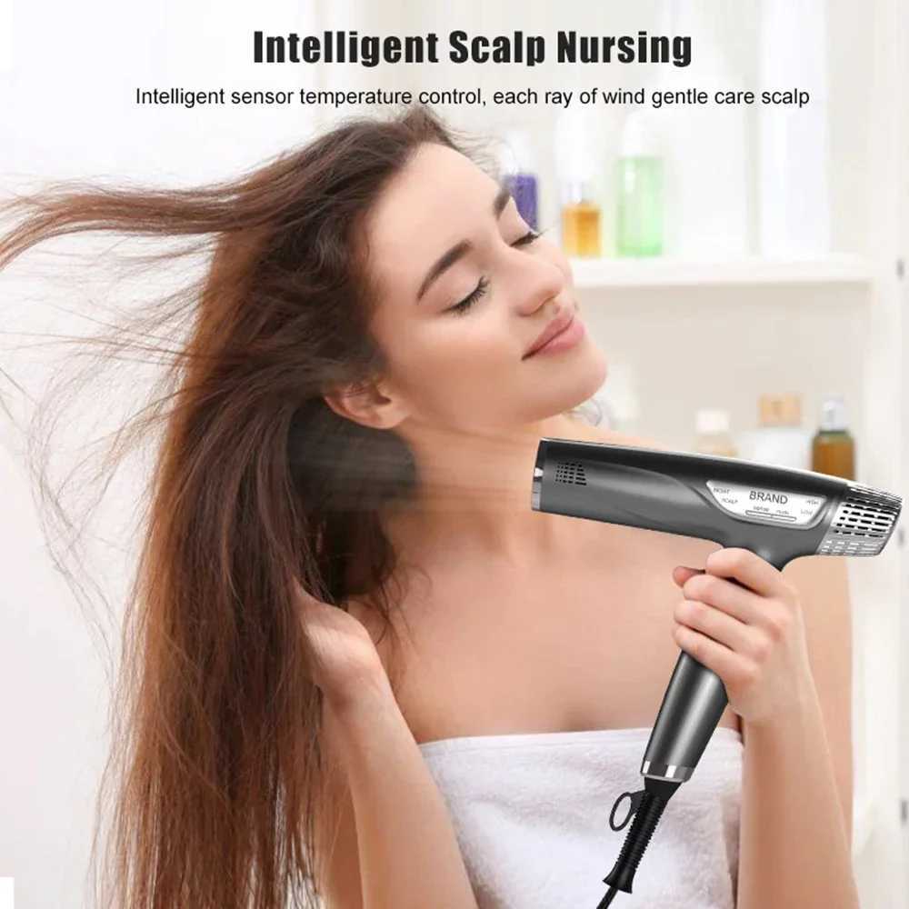 700W Professional 0000rpm Brushless Hair Dryer Super Powerful High Speed Negative Ions Blow Dryer 220V Electric Blower W250819