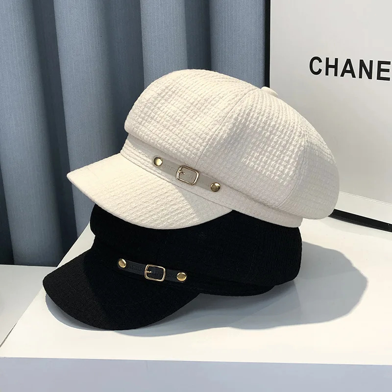 Fashion Winter Women Berets Female Retro boinas Berets caps for women hats Bonnets Hats for Women Octagonal sboy Hat 250819