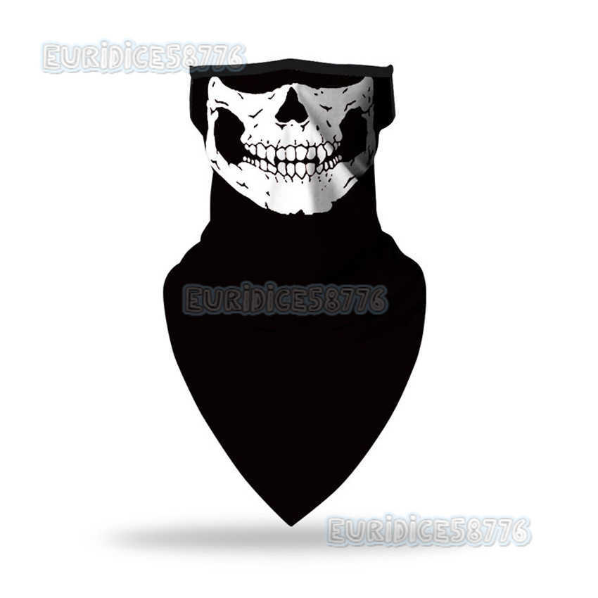 Straight Cross Mirror Merchant Adult Ear-hanging Headscarf Skull Mask H250819