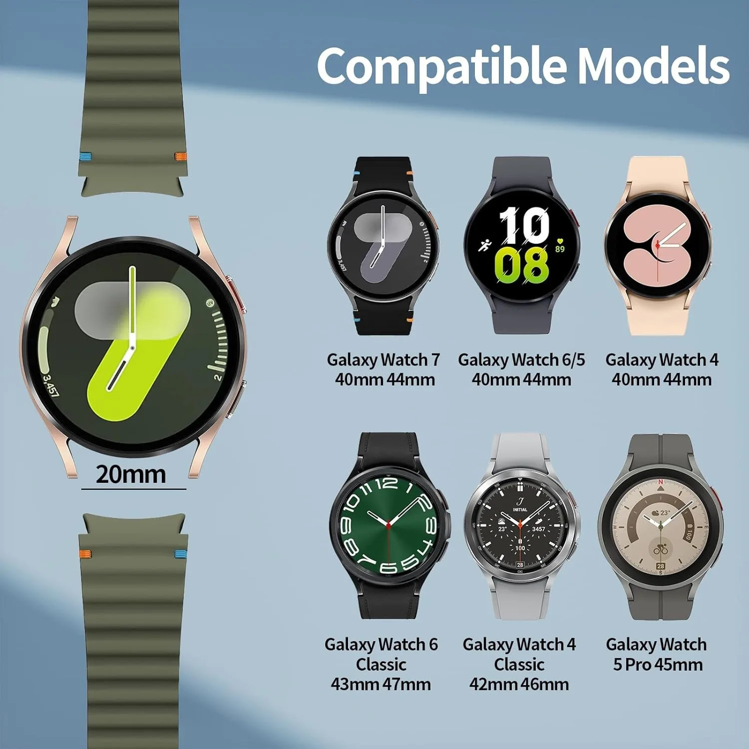 Original Silicone Strap for Galaxy Watch 7 FE 6 4 Classic 5 pro 44mm 40mm 43mm 47mm 45mm Bracelet Galaxy Watch6 7 Band 250818
