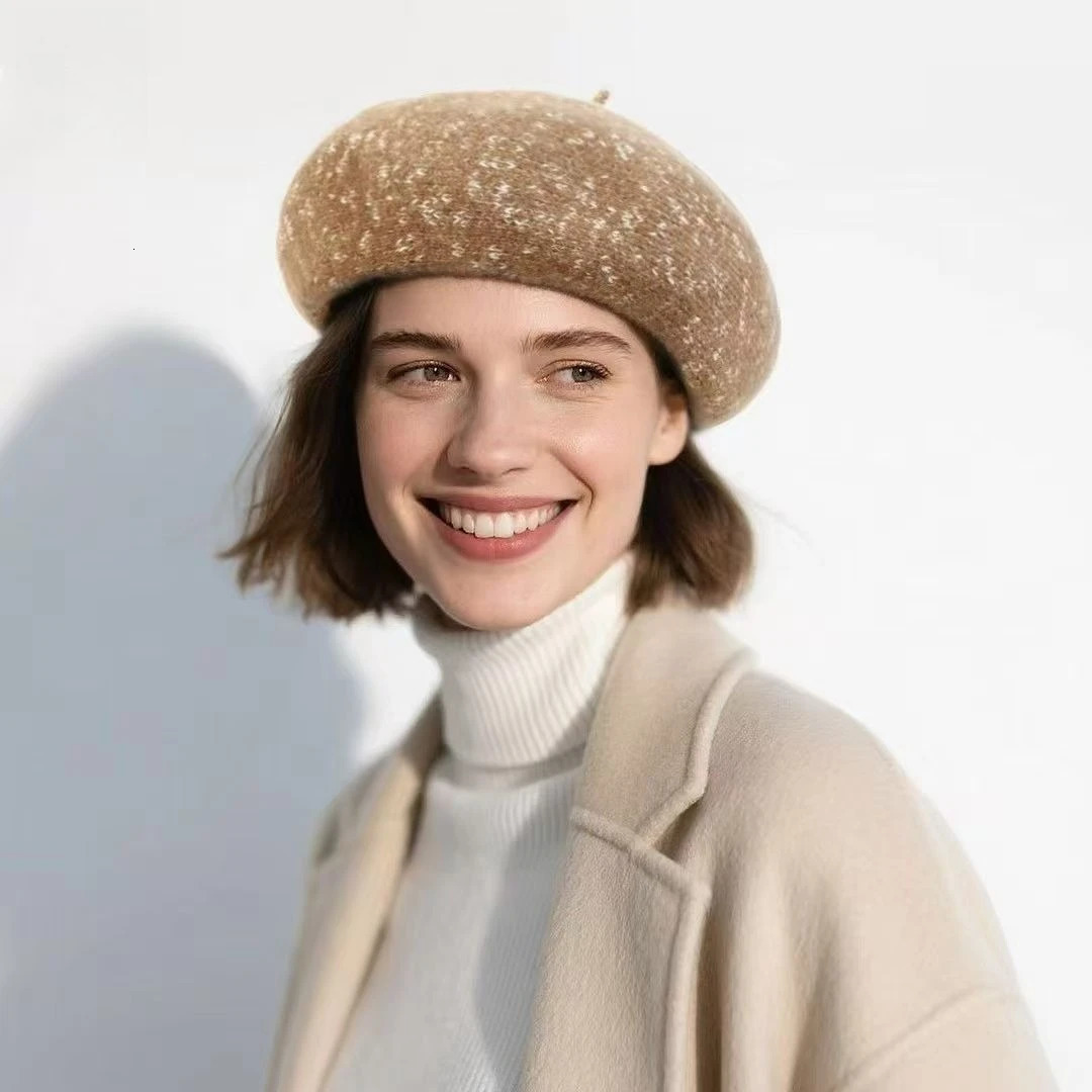 6 Colors Winter Beret Female Cap Autumn Winter Wool Hat For Women Top Quality Soft Warm Matched Fashion Boina Gift 250819