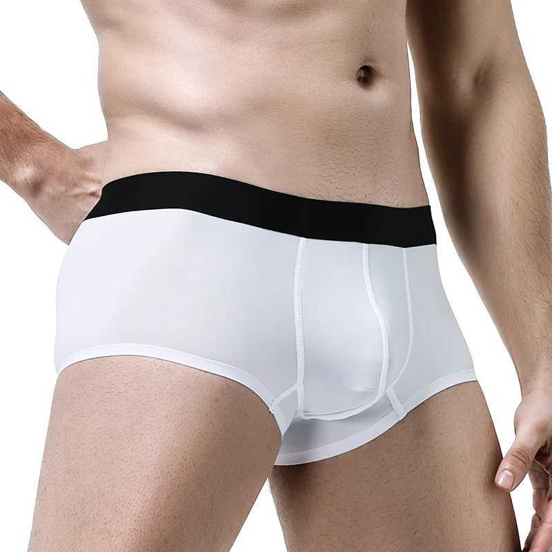 Mens Underwear Mens Charm Summer Ultra-Thin Style New Ice Silk Seamless Flat Pants Mens Transparent W250819