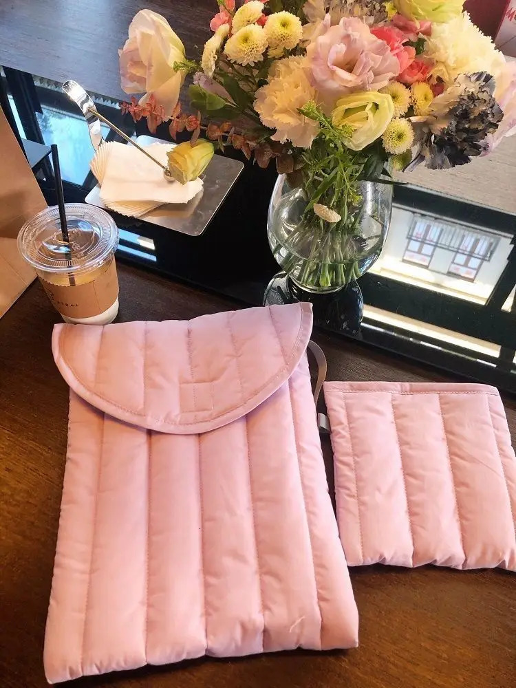 Ins Green Laptop Sleeve Case 11 13 14 15 16 Inch HP DELL Notebook Bag Carrying Bag Air Pro 13.3 Shockproof Case Women 250814