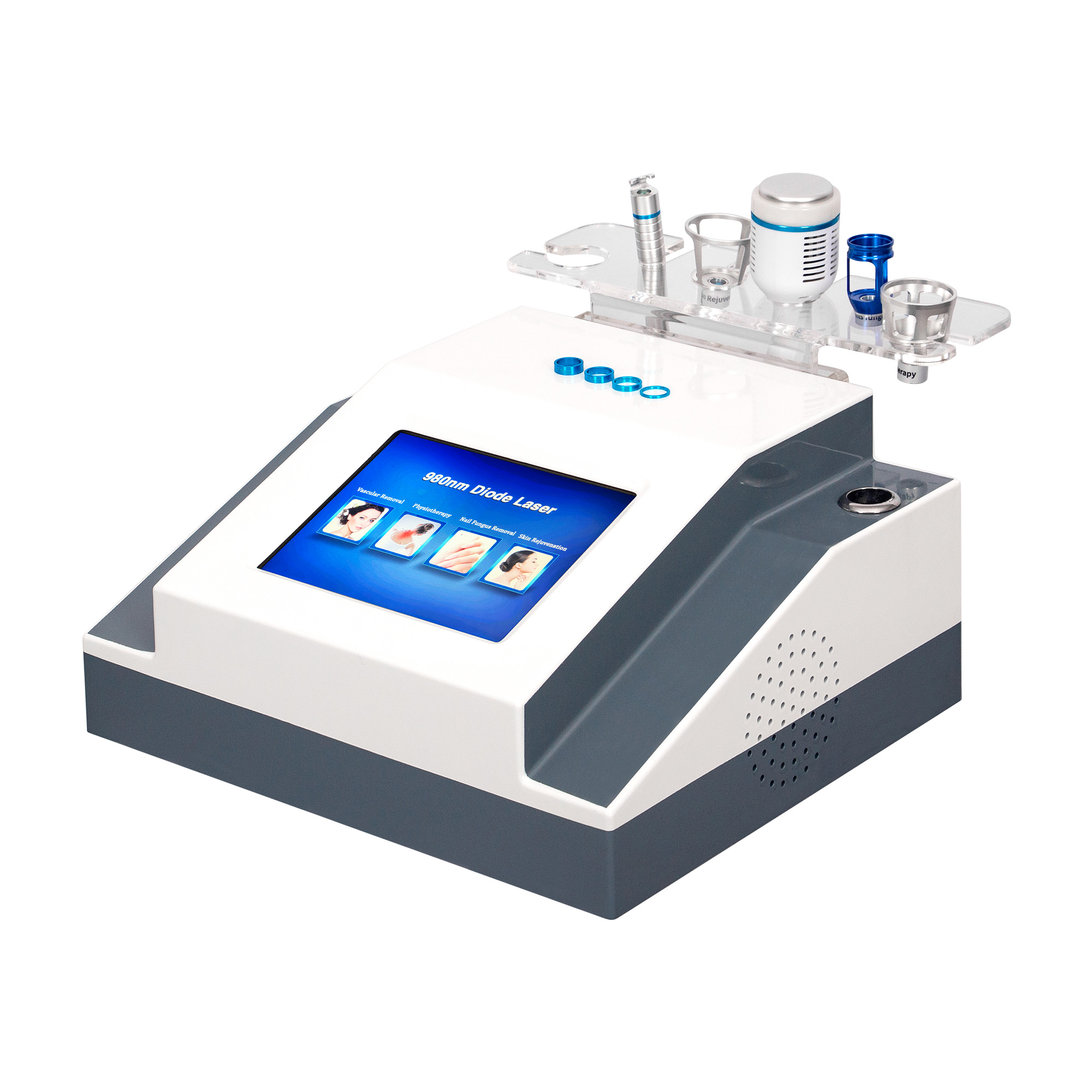 Advanced 5 in 1 980nm Diode Laser Machine for Spider Veins Removal Nail Fungus and Vascular Physiotherapy Care