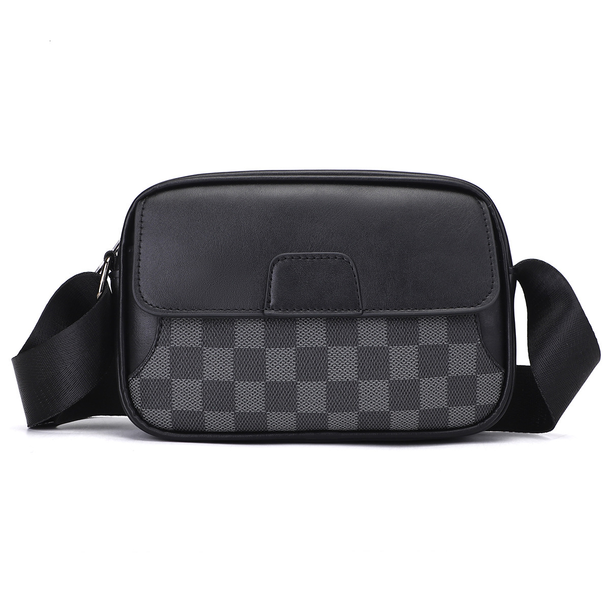 Designer Bag New Single Shoulder Luxury Bag Bag Men's Crossbody Bag Trendy Fashion Small Square Bag Plaid Waterproof Wear-resistant Women