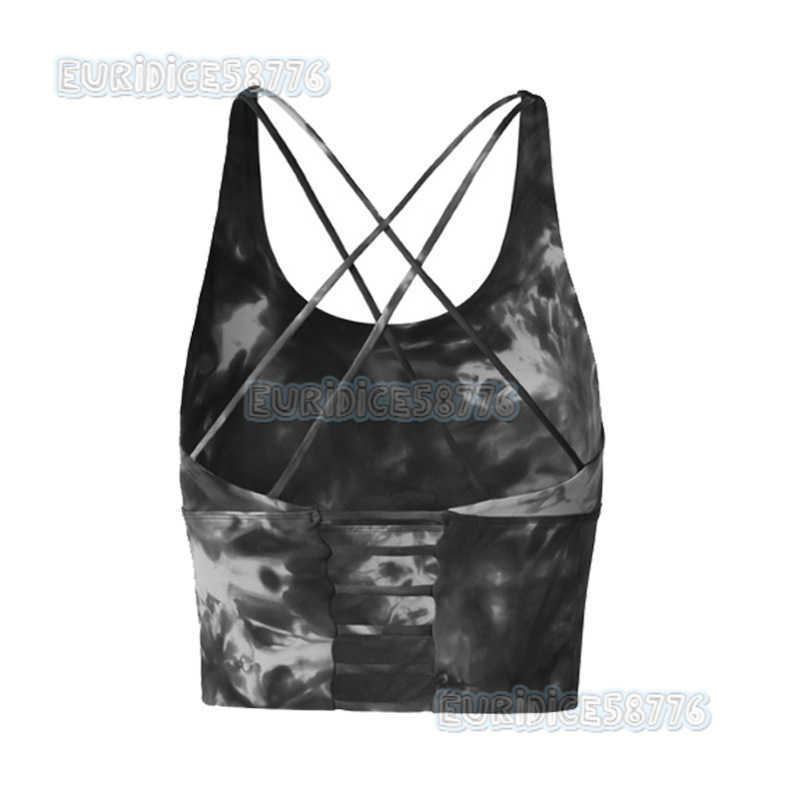Tie Dyed Professional Sports Underwear Womens Beautiful Back Cross Quick Drying Yoga Vest Shockproof Running Fitness Clothes Bra H250819
