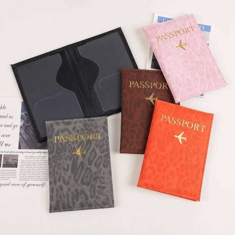 2025 Travel Cover Case for Women Men PU Leather Card Ticket Passport Covers Holder Protective Accessories Wallet