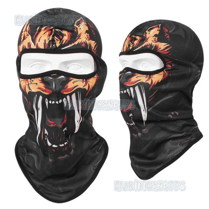 Dry Quick Camping Hiking Scarf Animal Full Face Mask Breathable Sweat Wicking Balaclava Fishing Bandana Ski Neck Warmer Gaiter H250819