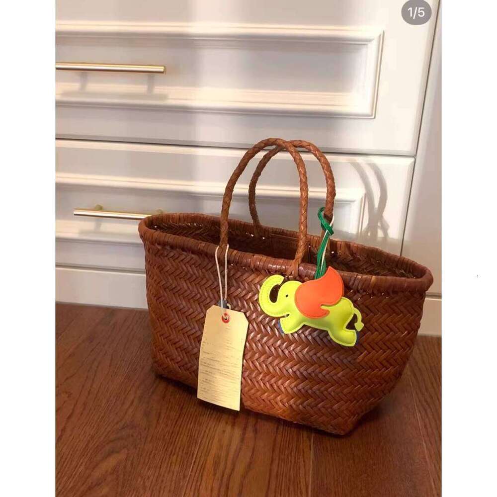 Designer Bag Tote Bag Shoulder Bag Australian Niche French Style Cowhide Handwoven Handbag Shoulder Basket Tote Bag
