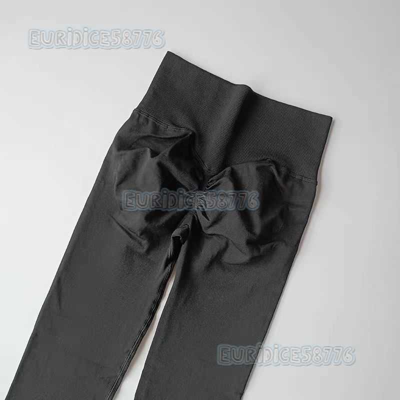 Seamless High Waisted Yoga Pants Hip Lifting Fitness Pants Beautiful Hip Pants Quick Drying Breathable Training Peach Compression Tight Sports Pants H