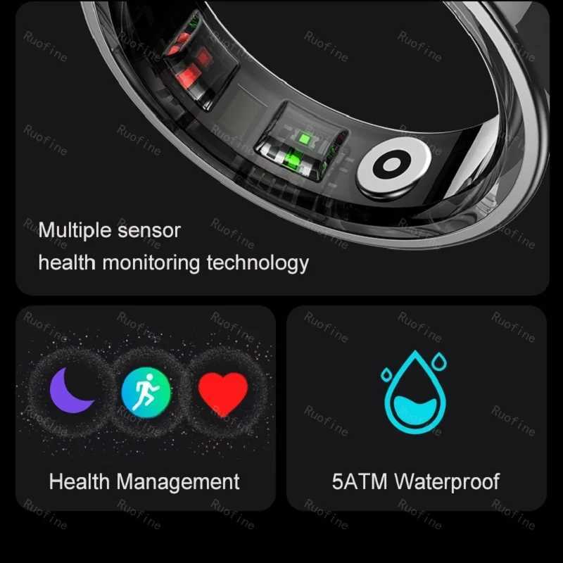 09 06 Fitness Tracker Waterproof Connected Ring Man Remote Control Electronic Swimming Pool New Arrival Smart Ring 2024 W250819