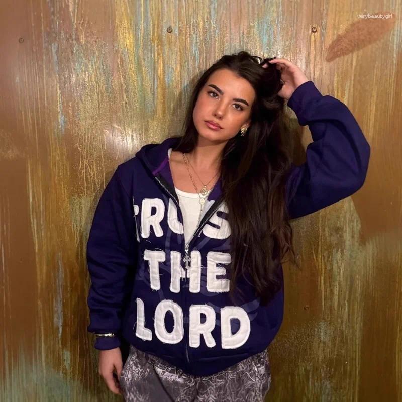 Women's Hoodies Y2K 2025 American Fashion Casual Outdoor Sports Style Top Jacket Loose Letter Splicing Long Sleeved Hooded Sweatshirt