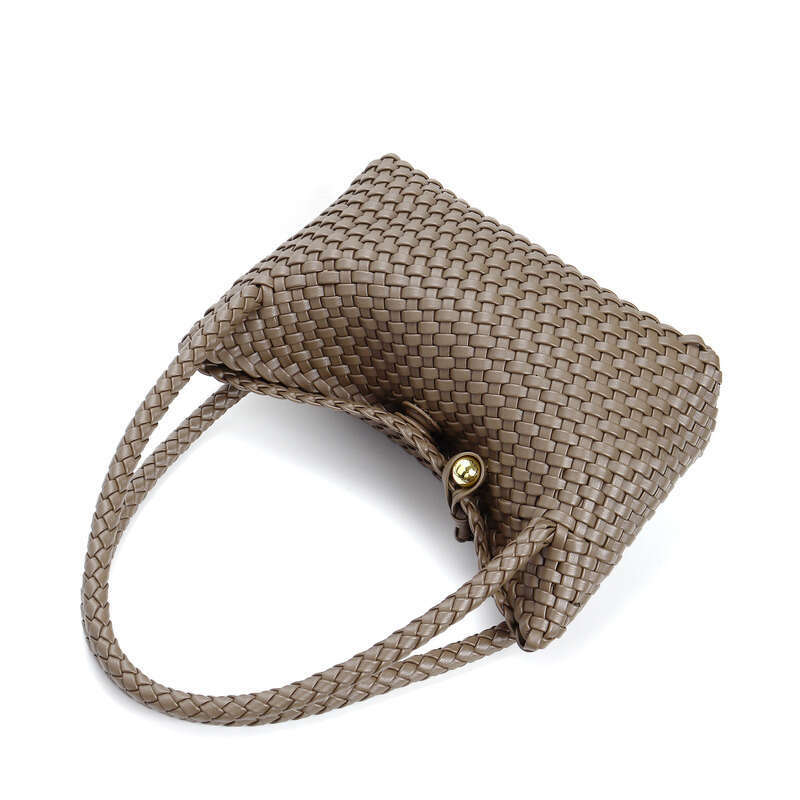 Leather Bag Women Handbag Braided Bag Woven Fashion Handbag For Women Niche Design Shoulder Underarm High End Lunch Box Bag