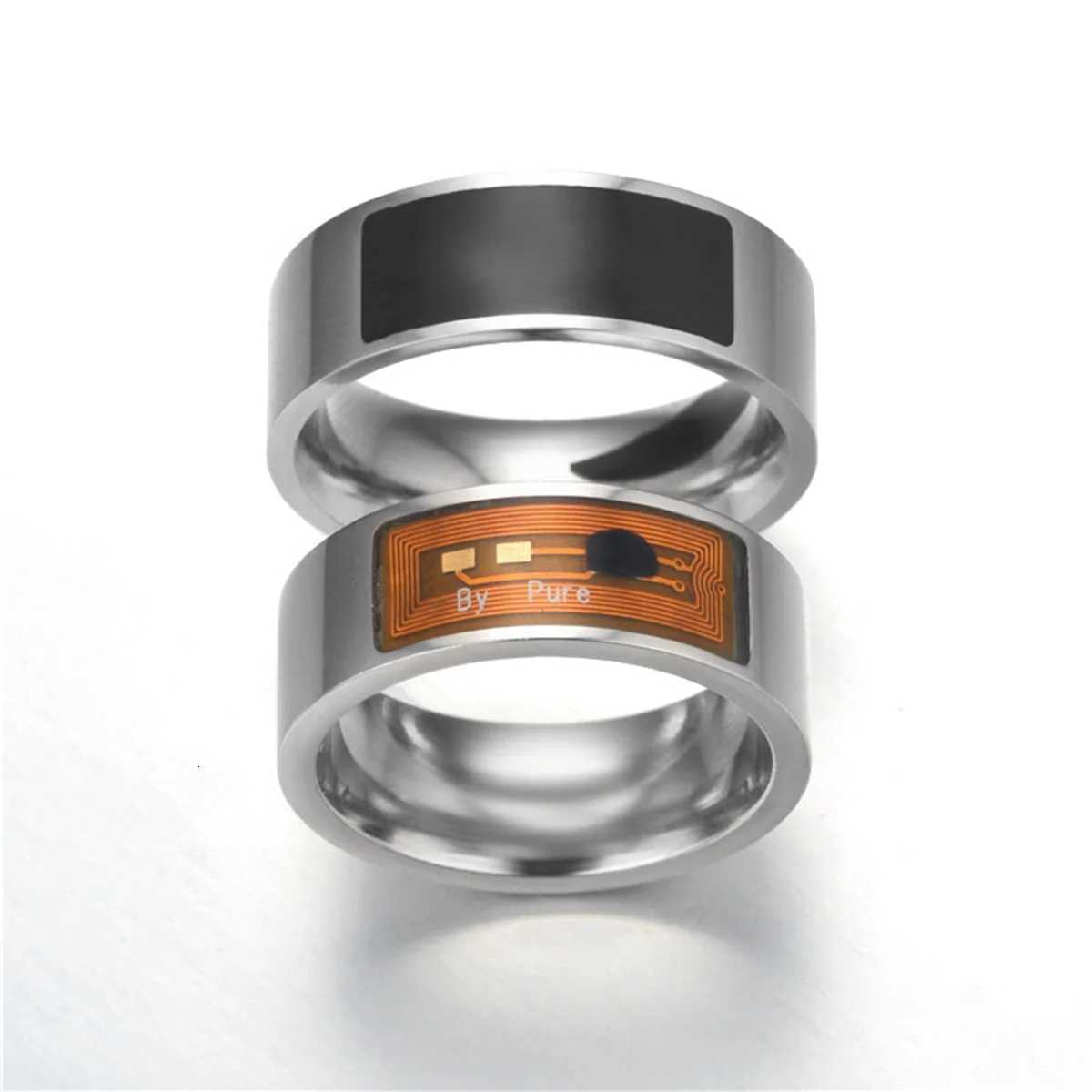 NFC Smart Chip Ring Mobile Phone Label Smart Ring New Technology NFC Wearable Smart Ring B W250819