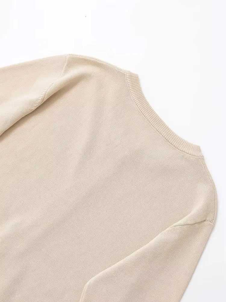 TRZA Womens Patchwork Cropped Knit Cardigan Sweater O-Neck Long Sleeve Fashion Outerwear Chic Top XJ250819