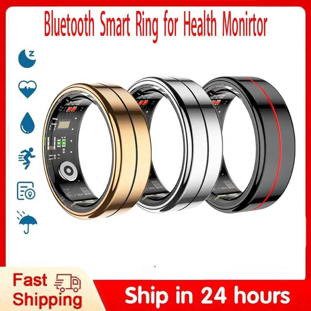 2025 R04 Smart Ring Men Women With Charging Case Health Sleep Monitor 5ATM Waterproof Smart Ring Multi-sport Mode Camera Control W250819