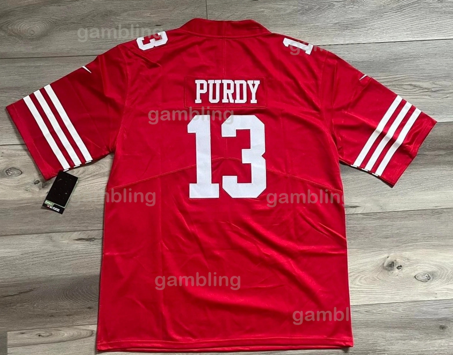 Joe Montana Jerry Rice Ronnie Lott Brock Purdy Christian McCaffrey George Kittle Nick Bosa Deebo Samuel Sr Brandon Aiyuk Fred Warner San 49 Football Jersey 33