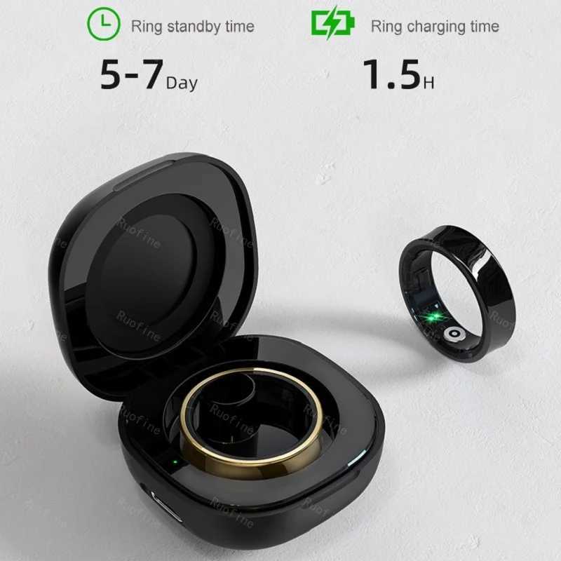 09 06 Fitness Tracker Waterproof Connected Ring Man Remote Control Electronic Swimming Pool New Arrival Smart Ring 2024 W250819
