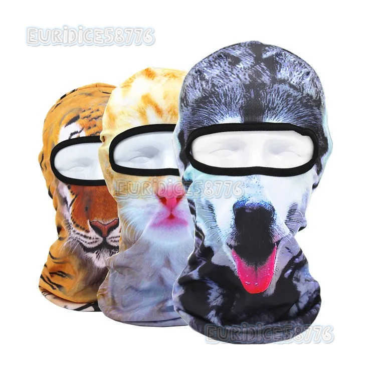 3D Cat Balaclava Motorcycle Cute Full Face Hood Mask Skiing Snowboard Hat Helmet Liner Biker Face Gorras Cycling Headgear Hat H250819