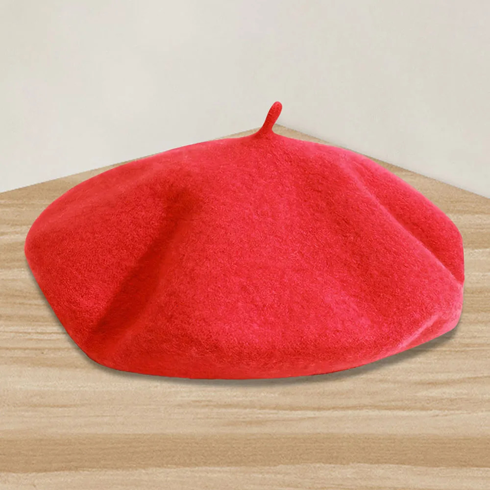 Womens chic retro style beret classic French style breathable elastic knit perfect choice for autumn and winter fashion han 250819