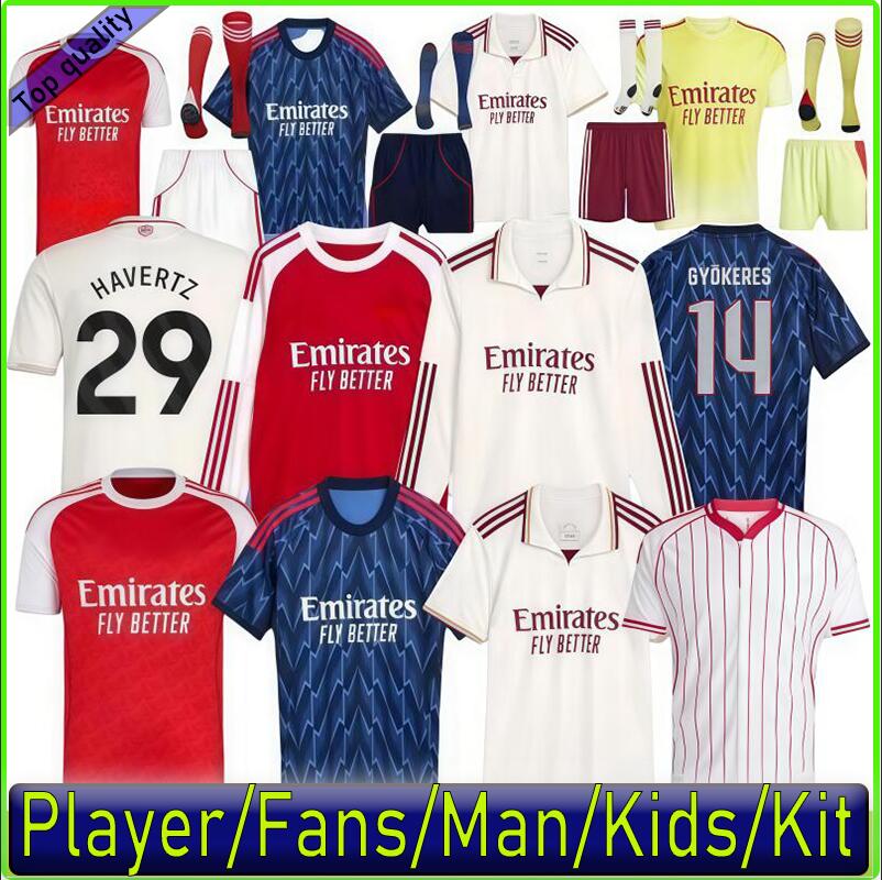 arsenalfootball kits 25 26 Gyokeres SAKA soccer jerseys Fans Player version ODEGAARD LEWIS-SKELLY Arsenalfootball shirt Men Kids sets RICE ArSeN top kit jersey