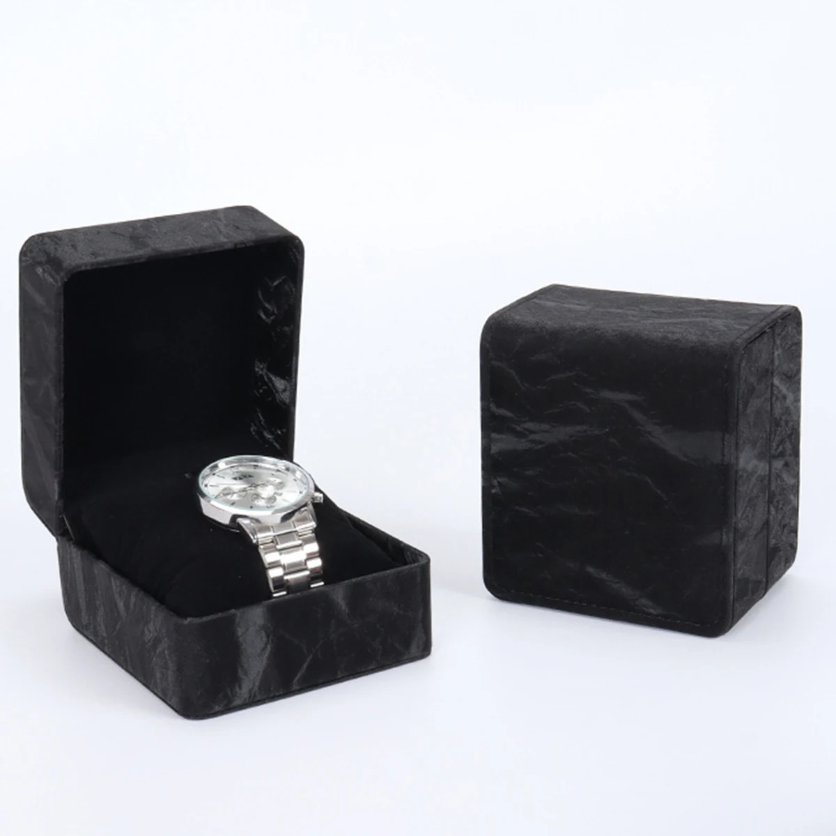 Single Watch Gift Box with Pillow high quality PU Leather Wristwatch Display Case Organizer for men women PU leather watchcase 250819