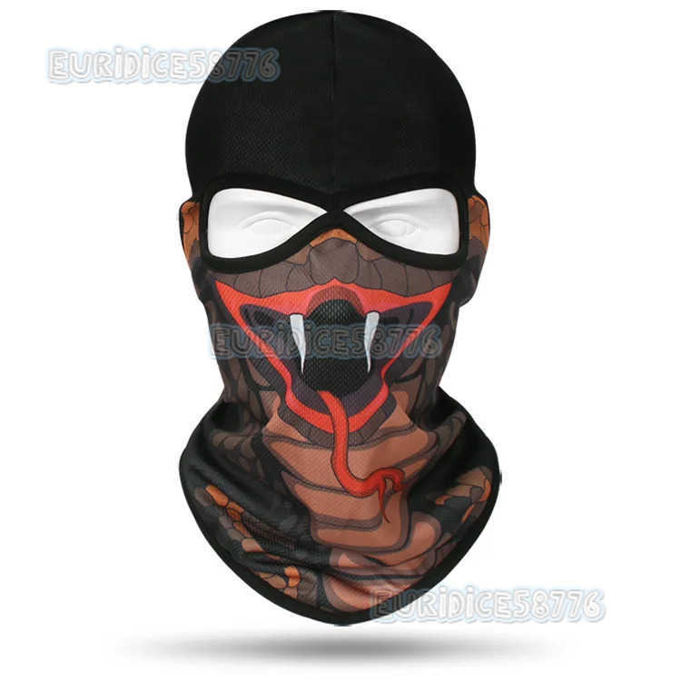 3D Animal Hood Hat for Men Outdoor Balaclava Motorcycle Ski Mask Windproof Neck Warmer Full Face Shield Cycling Protect H250819